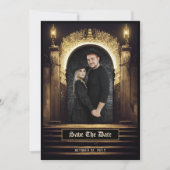Gothic Elegant Photo Save the Date (Voorkant)