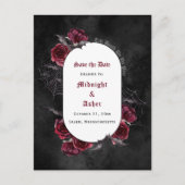 Gothic Elegant tot de dood ons deel sparen de datu Aankondigingskaart (Voorkant)