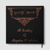 Gothic, elegante Folie Gastenboek (Achterkant)