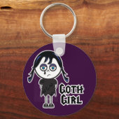 Gothic Emo Girl Sleutelhanger (Voorkant)