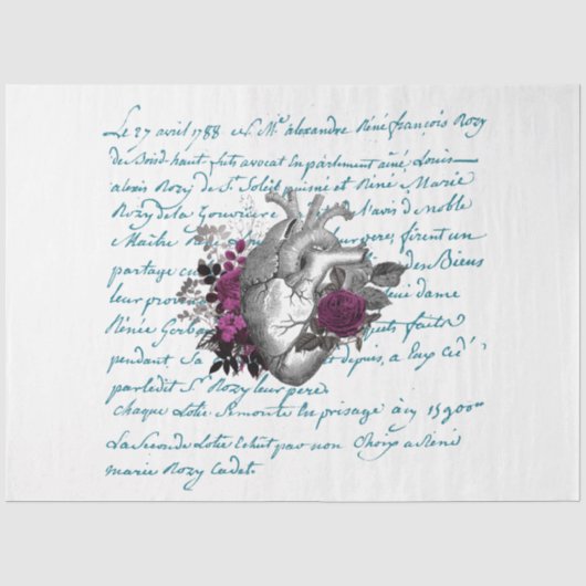 Gothic Enchantment Serie Ontwerp 7 Tissuepapier (Voorkant)