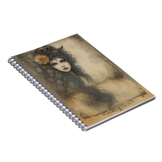 Gothic Enchantress Notebook Notitieboek (Rechterzijde)