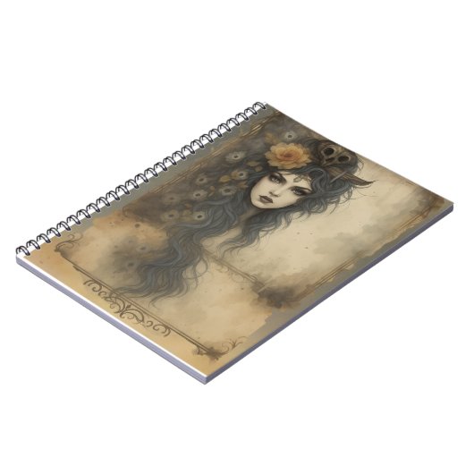 Gothic Enchantress Notebook Notitieboek (Linkerzijde)