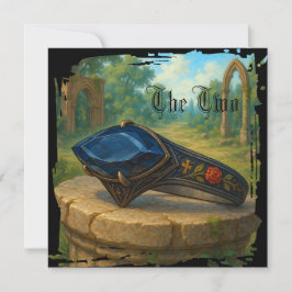 Gothic engagement gift kaart