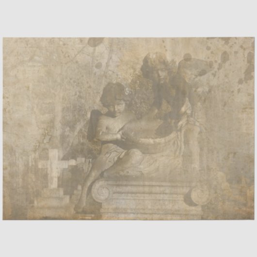 Gothic Engel Serie Design 6 Tissuepapier (Voorkant)