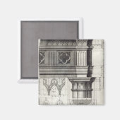 Gothic Entablatation and Capital Magneet (Voorkant / Achterkant)