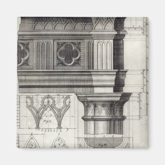Gothic Entablatation and Capital Magneet (Voorkant)