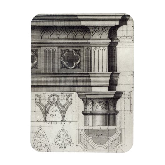 Gothic Entablatation and Capital Magneet (Verticaal)