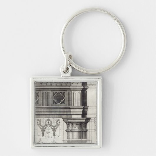 Gothic Entablatation and Capital Sleutelhanger (Voorkant)