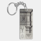 Gothic Entablatation and Capital Sleutelhanger (Voorkant Links)
