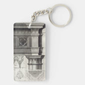 Gothic Entablatation and Capital Sleutelhanger (achterkant)