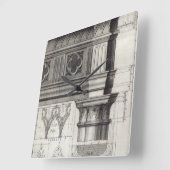 Gothic Entablatation and Capital Vierkante Klok (Hoek)