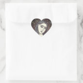 GOTHIC EVA, DUISTERE TUIN VAN EDEN, VROUW, SLANG HART STICKER (Tas)