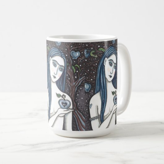 GOTHIC EVA, DUISTERE TUIN VAN EDEN, VROUW, SLANG KOFFIEMOK (Voorkant rechts)