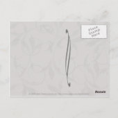 Gothic Eve Art Briefkaart (Achterkant)