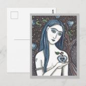 GOTHIC EVE, DONKERE KANT VAN EDEN, APPEL & SLANG BRIEFKAART (Voorkant / Achterkant)