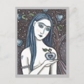 GOTHIC EVE, DONKERE KANT VAN EDEN, APPEL & SLANG BRIEFKAART (Voorkant)