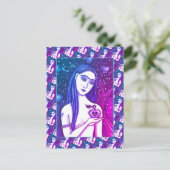 GOTHIC EVE, DONKERE KANT VAN EDEN, APPEL & SLANG BRIEFKAART (Staand voorkant)