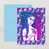 GOTHIC EVE, DONKERE KANT VAN EDEN, APPEL & SLANG BRIEFKAART (Voorkant / Achterkant)