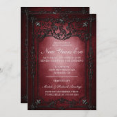 Gothic Evening New Years Uitnodiging (Voorkant / Achterkant)