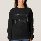 Gothic Exotic Cat Art Women's Sweater (Voorkant)