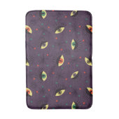 Gothic Eyes Witchy Paarse Patroon Occult Badmat (Voorkant Verticaal)