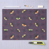 Gothic Eyes Witchy Pattern - Occult Paarse Mystiek Tissuepapier (Craft)