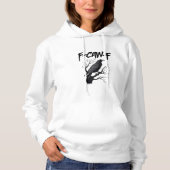 Gothic F-Caw-F Humor Crow Funny Essential Cool Uni Hoodie (Voorkant)