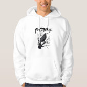 Gothic F-Caw-F Humor Crow Funny Essential Cool Uni Hoodie (Voorkant)