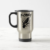 Gothic F-Caw-F Humor Crow Funny Essential Cool Uni Reisbeker (Links)