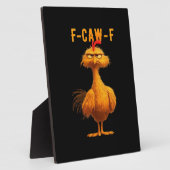 Gothic F-Caw-F Kraai Grappige Humor Fotoplaat (Zijkant)