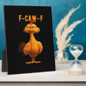 Gothic F-Caw-F Kraai Grappige Humor Fotoplaat (Zijkant)
