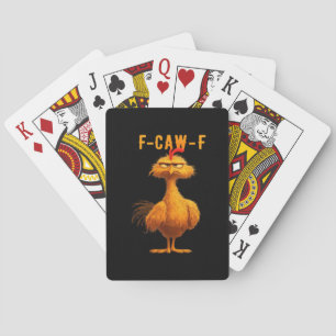 Gothic F-Caw-F Kraai Grappige Humor Pokerkaarten