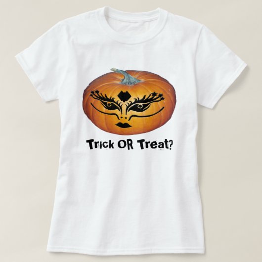 Gothic Face Jack-O-Lantern T-shirt (Design voorkant)