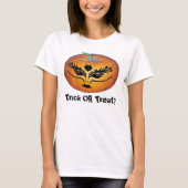 Gothic Face Jack-O-Lantern T-shirt (Voorkant)
