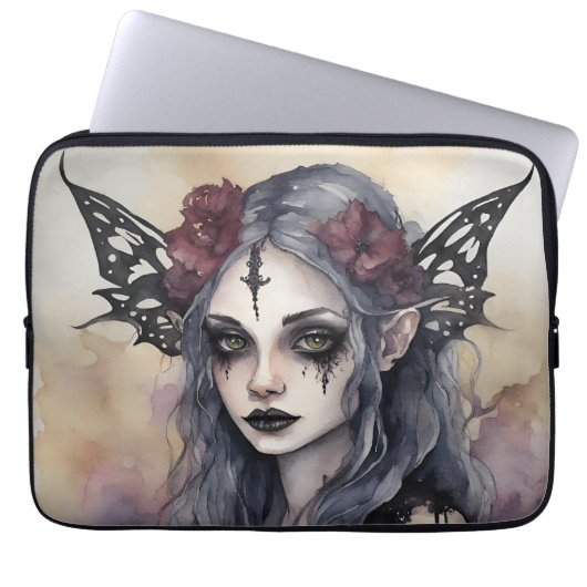 Gothic Fae Laptop Sleeve (Voorkant)