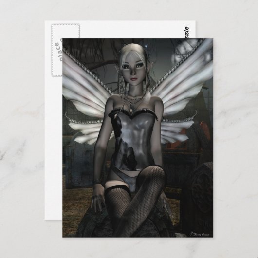 Gothic Fae Serie TRINITY Fantasy Art Briefkaart (Voorkant / Achterkant)