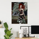 Gothic Fae Series BRIDGETTE Fantasy Art Poster (Thuiskantoor)