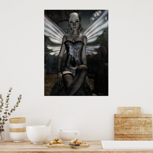 Gothic Fae Series TRINITY Fantasy Art Poster (Keuken)