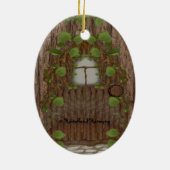 Gothic Faerie met Skull Guitar Keramisch Ornament (Achterkant)