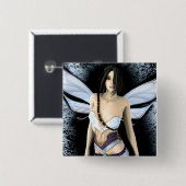 Gothic Faerie Solitude Artwork Vierkante Button 5,1 Cm (Voorkant /achterkant)