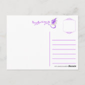 Gothic Faery Card Briefkaart (Achterkant)