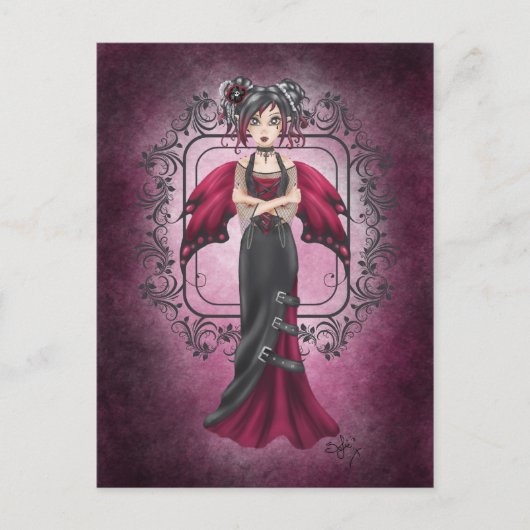 Gothic Faery Card Briefkaart (Voorkant)