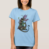 Gothic Fairy and Dragon Dames T-shirt (Voorkant)