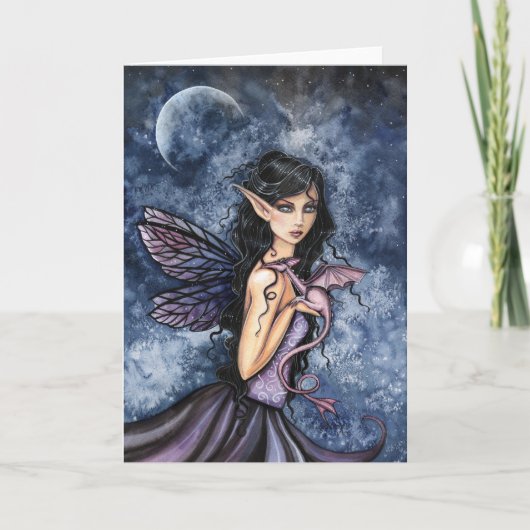 Gothic Fairy and Dragon Kaart beroemd gemaakt door (Voorkant)