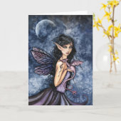 Gothic Fairy and Dragon Kaart beroemd gemaakt door (Gele Bloem)