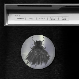 Gothic Fairy Black Gown | Vampy Glam Gothic Sheen Magneet