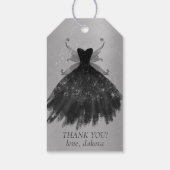 Gothic Fairy Black Gown | Vampy Gothic Dank u Cadeaulabel (Achterkant)