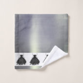 Gothic Fairy Black Gown | Vampy Gothic Glam Sheen Bad Handdoek (Wasdoekje)