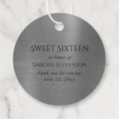 Gothic Fairy Black Gown | Vampy Gothic Glam Sheen Bedankjes Labels (Achterkant)